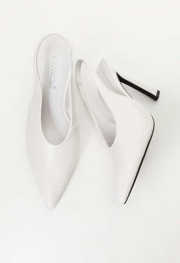 Alaiya Slingback Pump Bright White