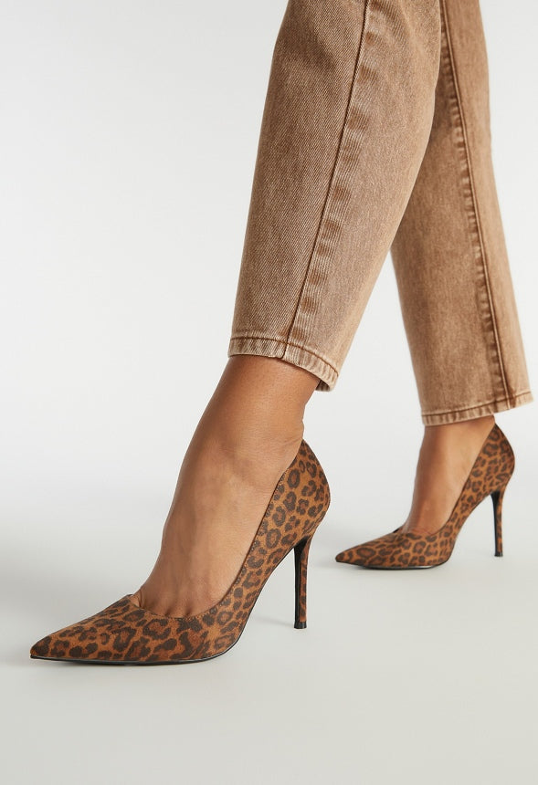 Naomi Classic Pump Brown Leopard