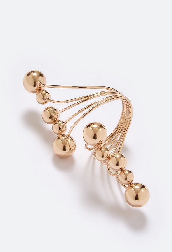 Fallon Multi Metal Wire Wrap Around Ring Gold