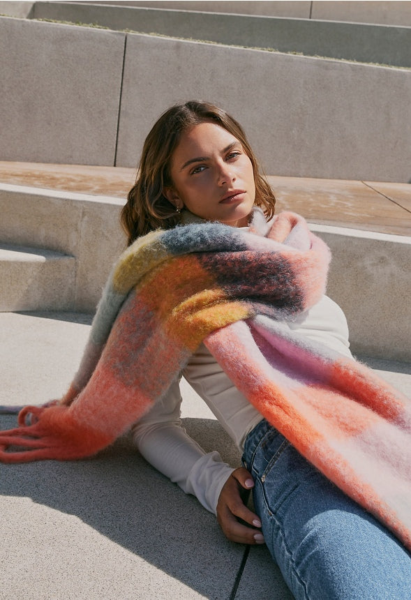 Plaid Scarf Multi