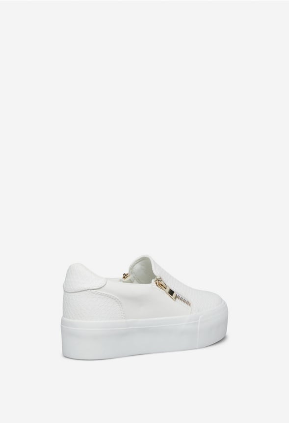 JAKALYN FLATFORM SNEAKER White