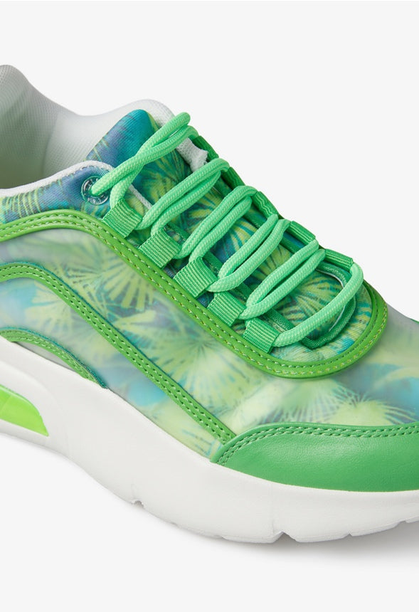 QUILLA CHUNKY SNEAKER Palm Print