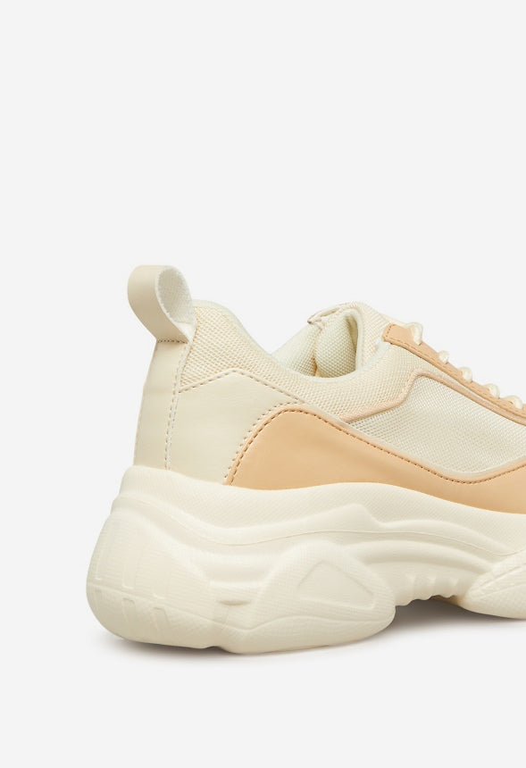ZAYDIE CHUNKY SNEAKER Bone Multi