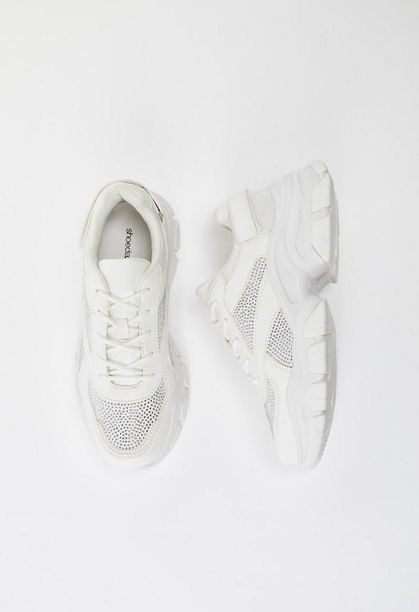 XIMENA CHUNKY SNEAKER Bright White/Stones