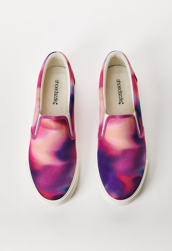 Lexy Slip-On Sneaker Watercolor Print