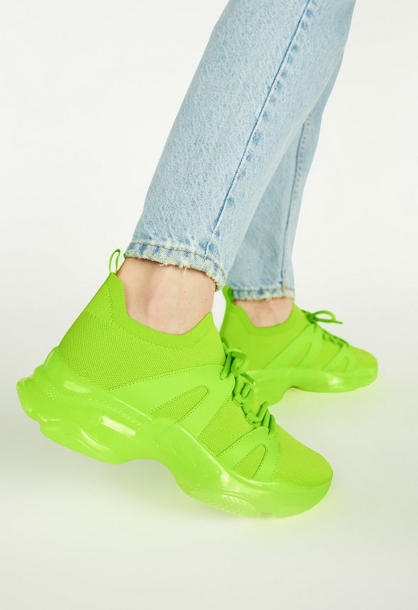 JASMYNE ATHLETIC SNEAKER Acid Lime