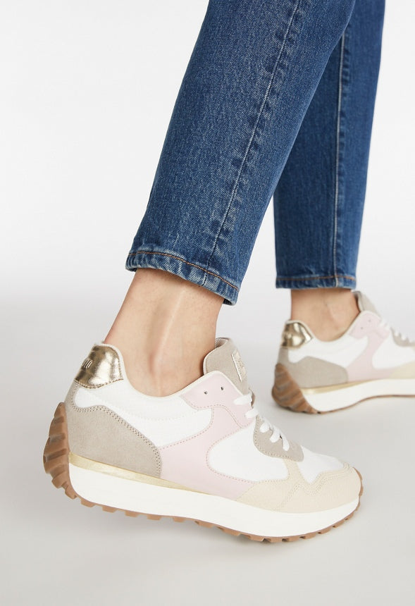 Marsha Retro Sneaker Chalk Pink Multi