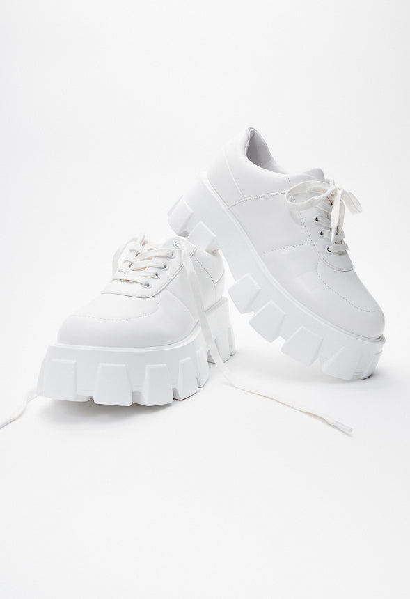 Sabine Lug Sole Sneaker Bright White