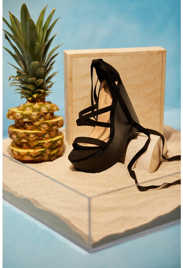 KAJSA HIGH PLATFORM WEDGE Black