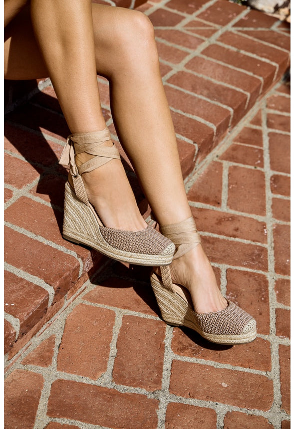 Rena Espadrille Wedge Sandal New Nude