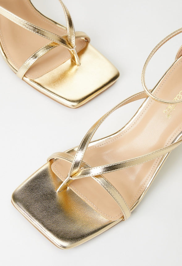 Lena Wedge Sandal Gold