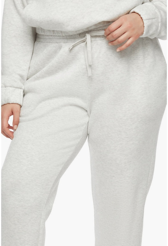 Plus Size Relaxed Cozy Joggers Light Grey Heather