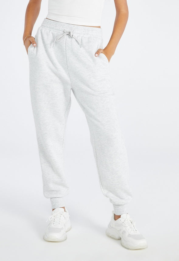 Booty Sculptor Fleece Jogger Light Grey Heather