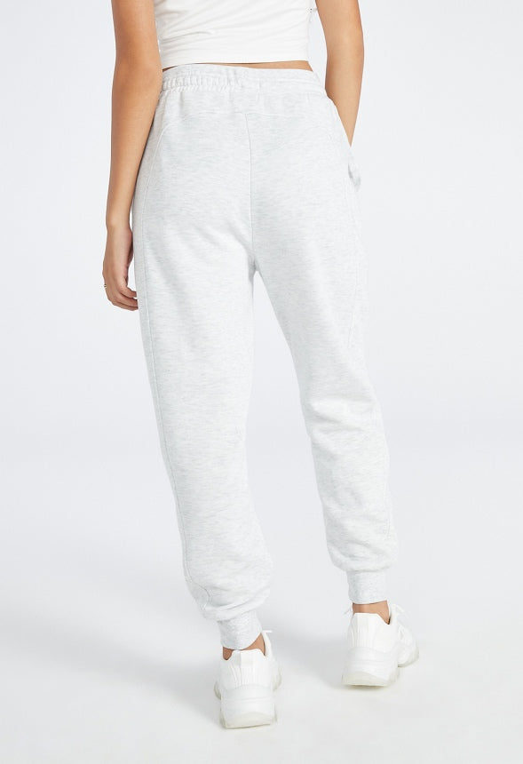 Booty Sculptor Fleece Jogger Light Grey Heather