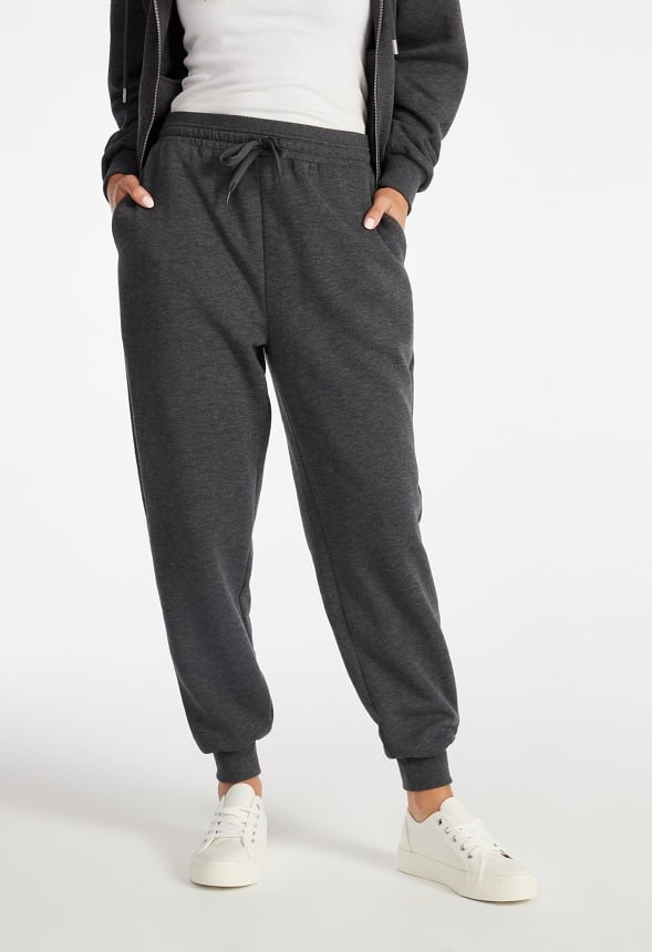 Booty Sculptor Fleece Joggers Dark Heather Grey