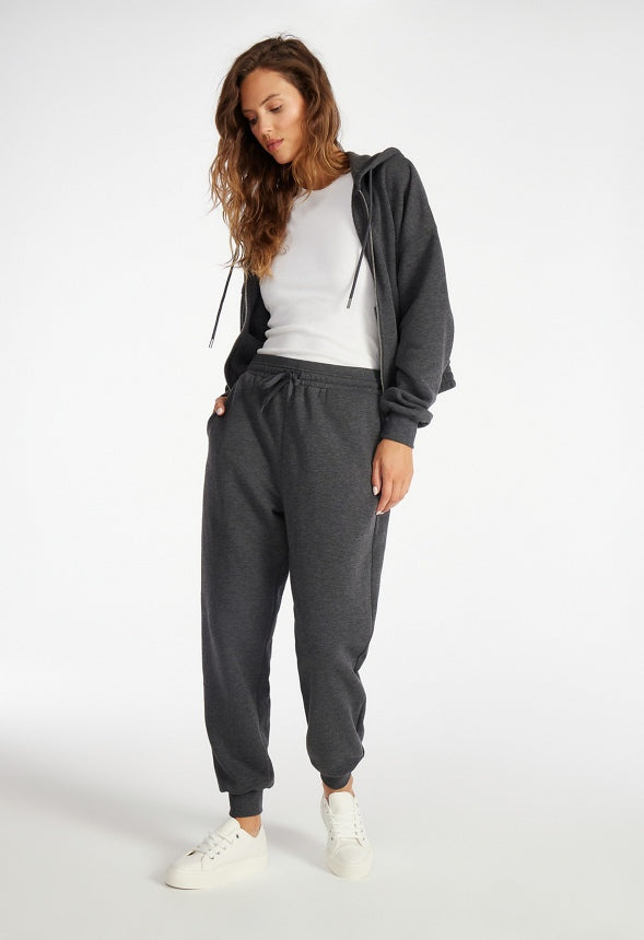 Booty Sculptor Fleece Joggers Dark Heather Grey