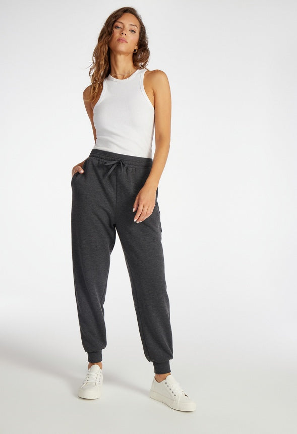 Booty Sculptor Fleece Joggers Dark Heather Grey