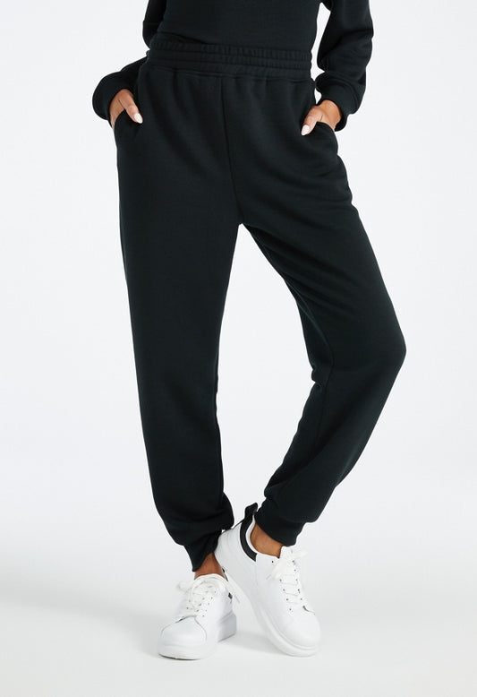 Foldover Waist Jogger Black Caviar
