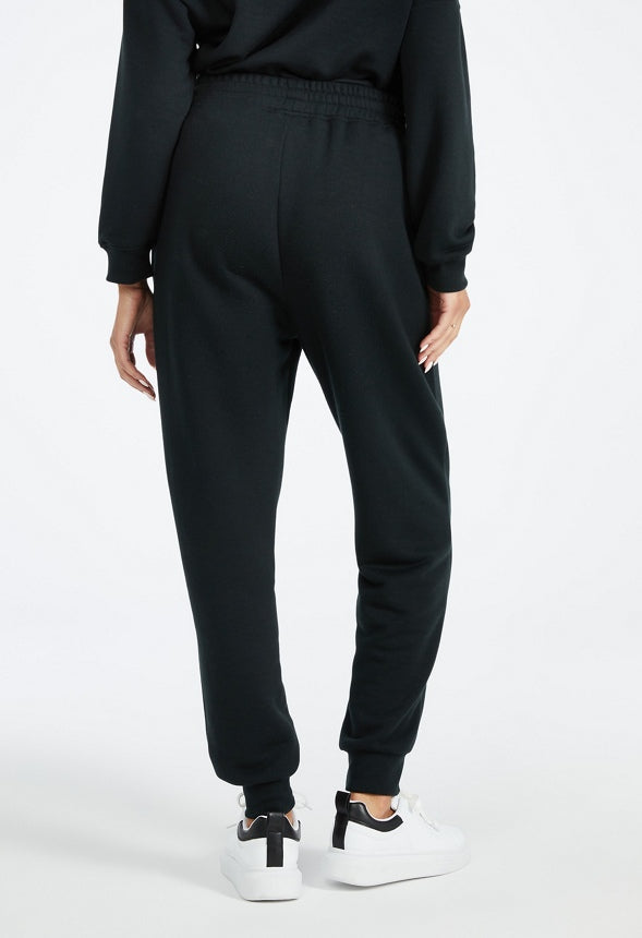 Foldover Waist Jogger Black Caviar