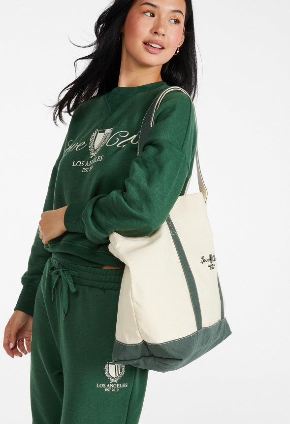 Graphic Sweatpants Dark Green