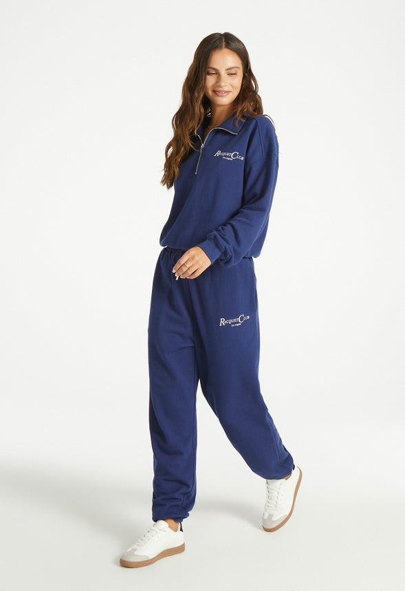 Sweat Joggers Medieval Blue/ White Graphic