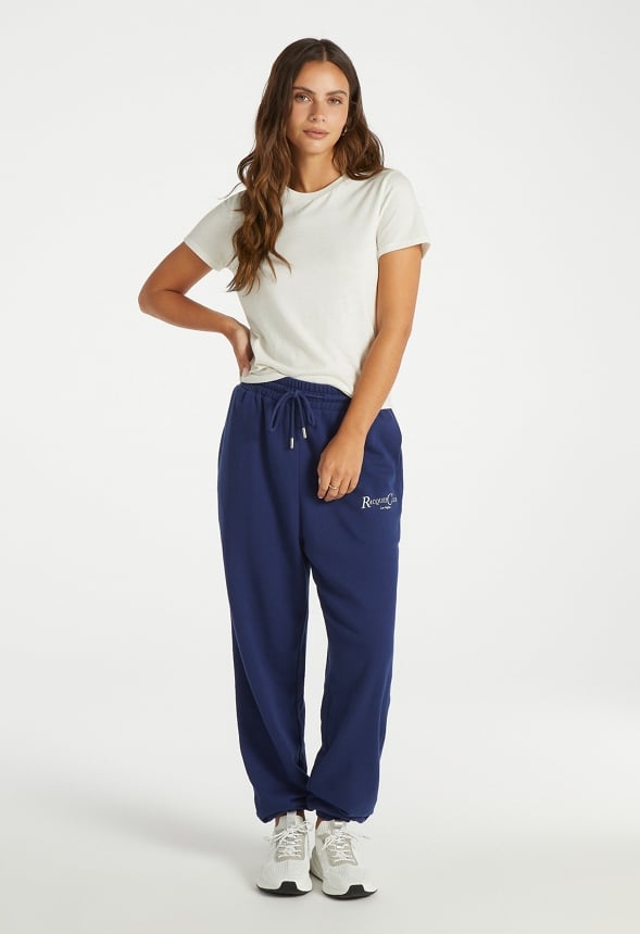 Sweat Joggers Medieval Blue/ White Graphic