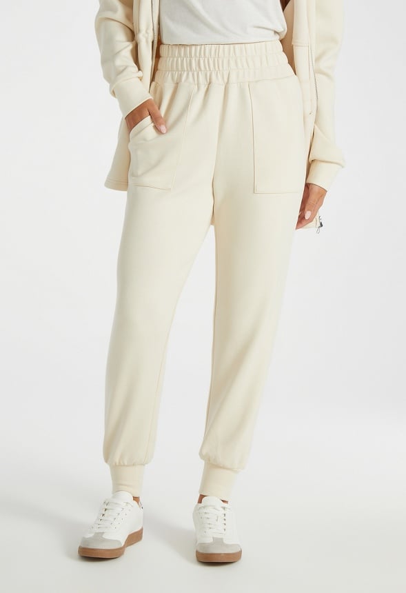 Slim Joggers Birch White