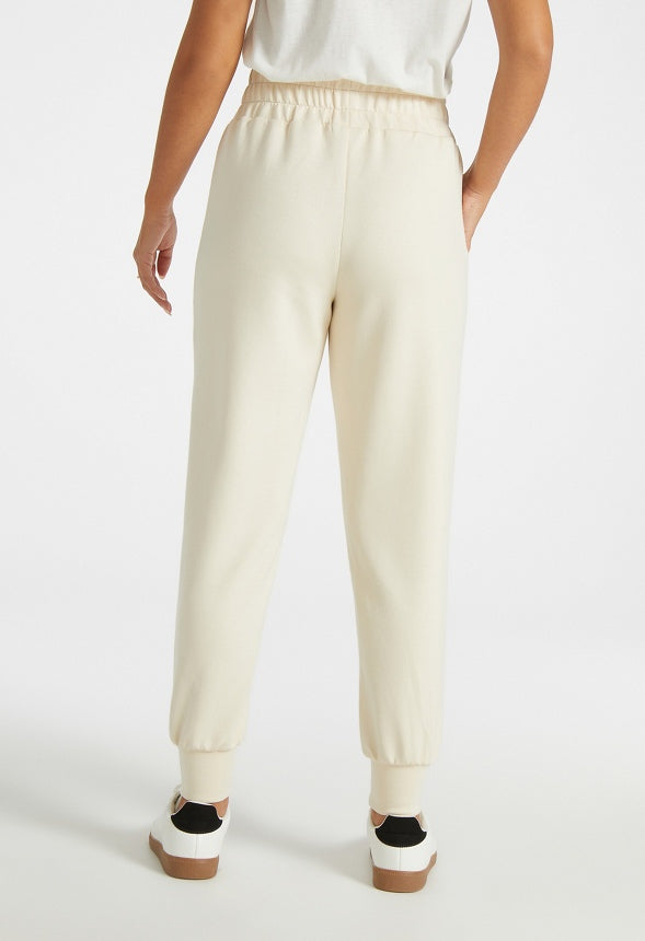 Slim Joggers Birch White