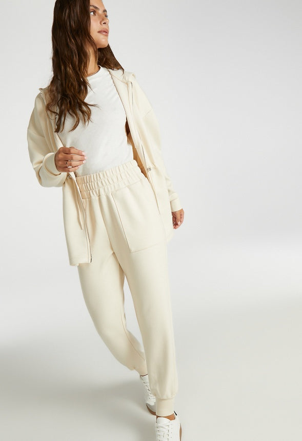 Slim Joggers Birch White