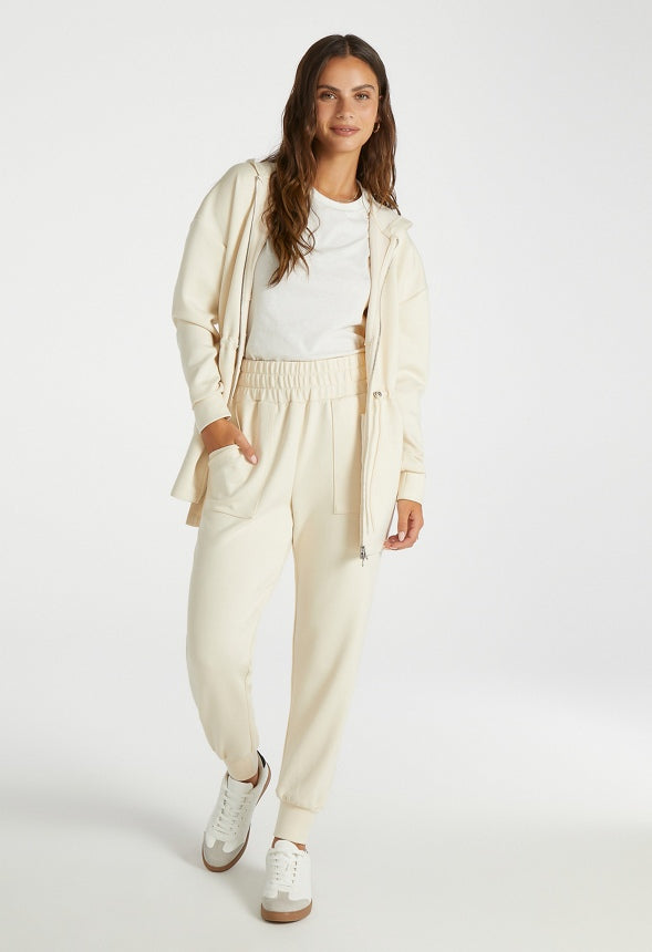 Slim Joggers Birch White