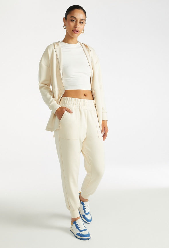 Slim Joggers Birch White