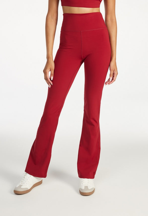 Active Slim Flare Leggings Biking Red