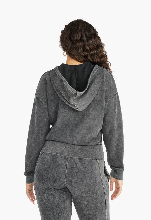 FULL ZIP HOODIE Black