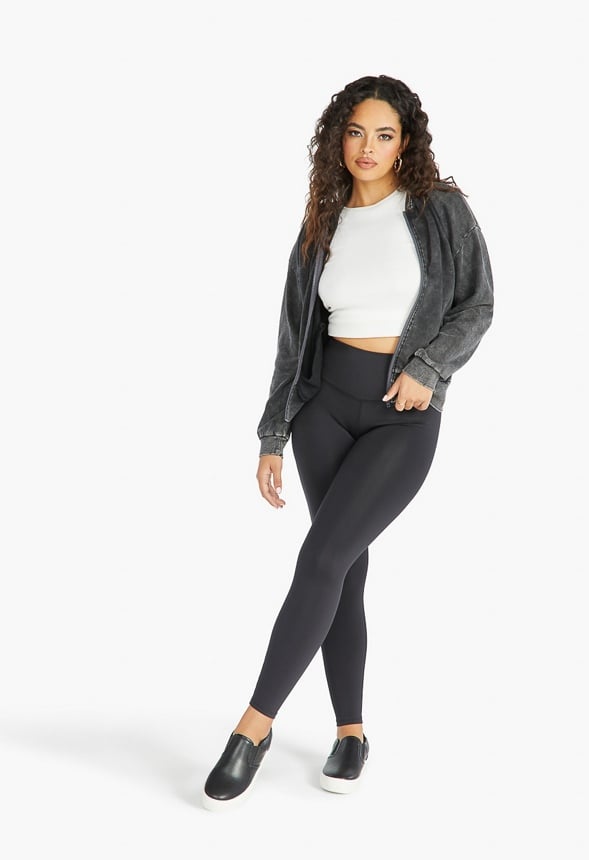 HIGH WAISTED SHAPE AND SCULPT LEGGING Caviar