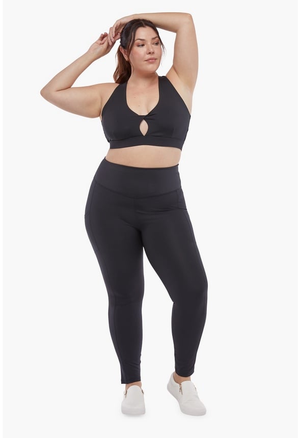 PLUS SIZE HIGH-WAISTED SHAPE AND SCULPT FULL LENGTH LEGGING Black