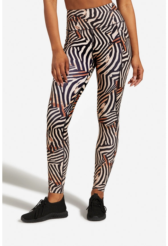 HIGHWAIST PRINTED POCKET LEGGING Zebra Multi