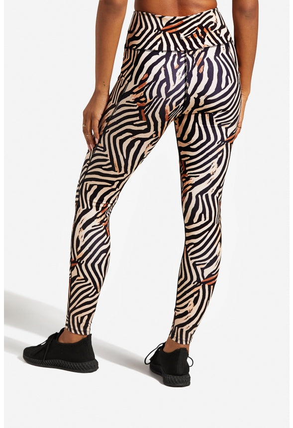 HIGHWAIST PRINTED POCKET LEGGING Zebra Multi