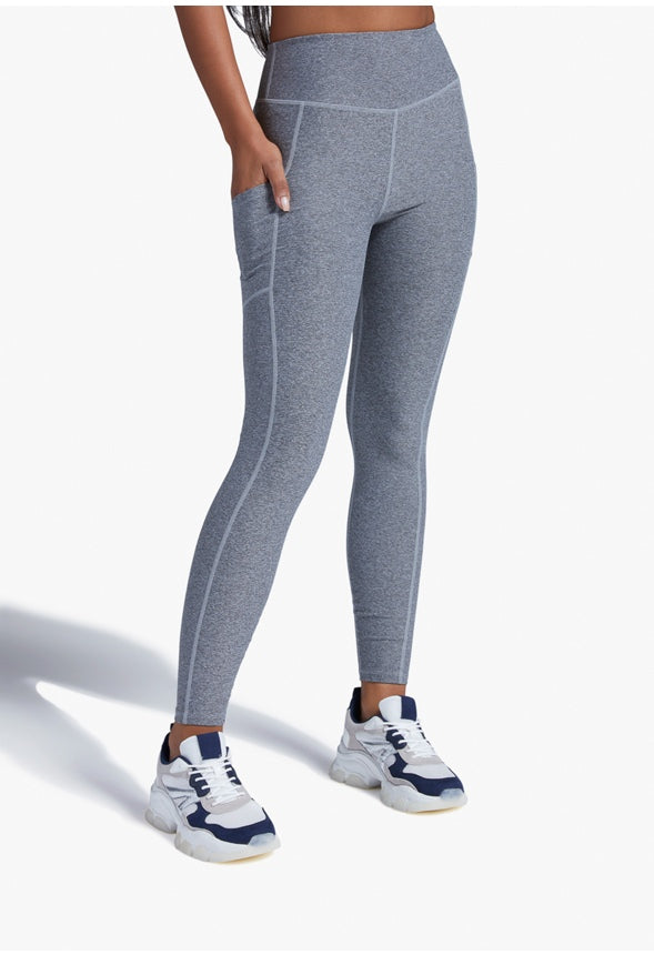 HIGH WAISTED SHAPE AND SCULPT POCKET LEGGING Dark Heather Grey