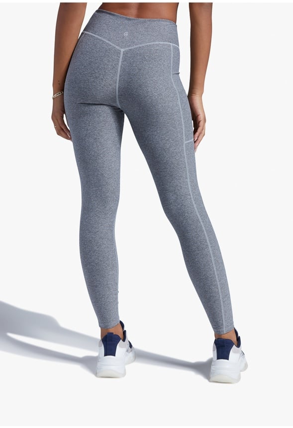 HIGH WAISTED SHAPE AND SCULPT POCKET LEGGING Dark Heather Grey