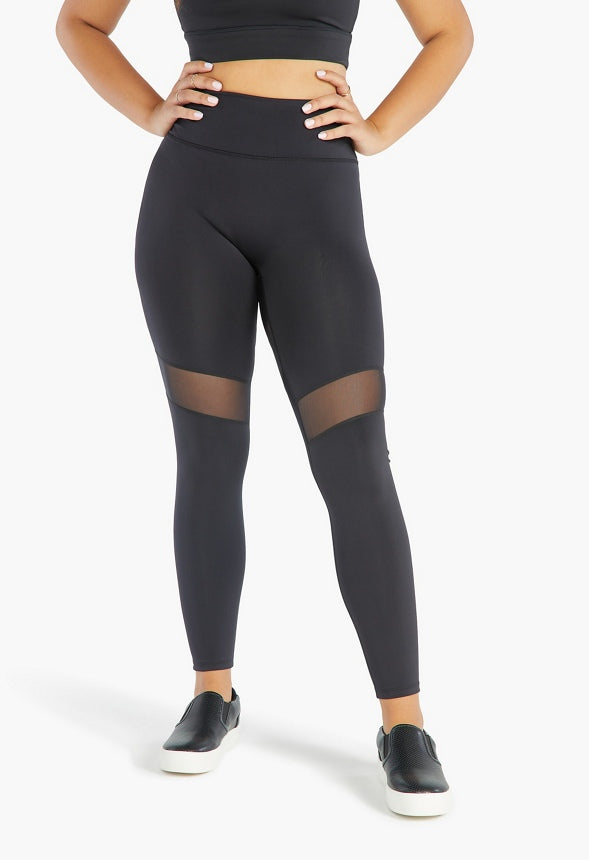 MESH BLOCKED BOOTYLIFTER LEGGING Black