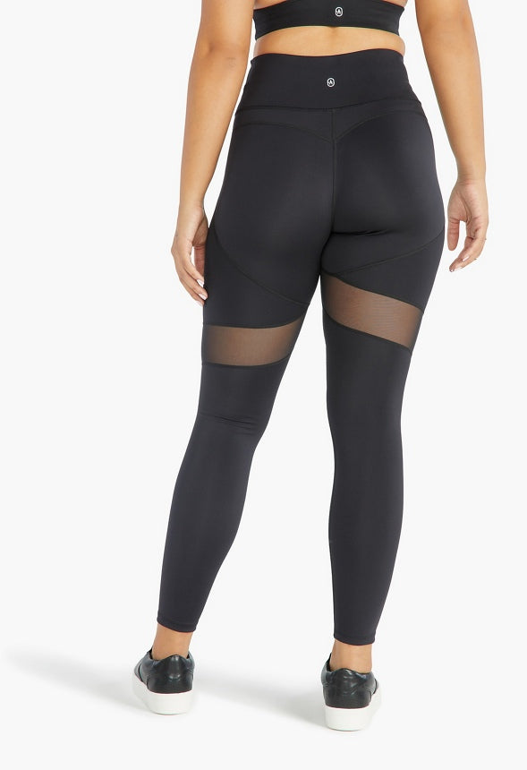MESH BLOCKED BOOTYLIFTER LEGGING Black