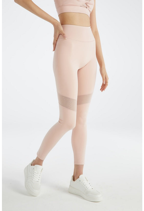 MESH BLOCKED BOOTYLIFTER ACTIVE LEGGING Rose Smoke