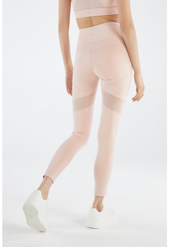 MESH BLOCKED BOOTYLIFTER ACTIVE LEGGING Rose Smoke