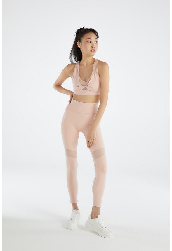 MESH BLOCKED BOOTYLIFTER ACTIVE LEGGING Rose Smoke