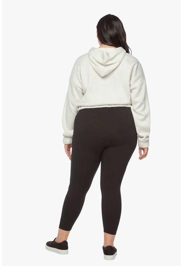 PLUS SIZE BASIC LEGGING Caviar