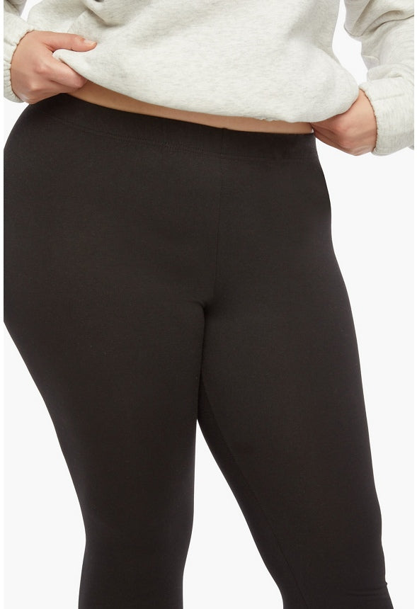 PLUS SIZE BASIC LEGGING Caviar