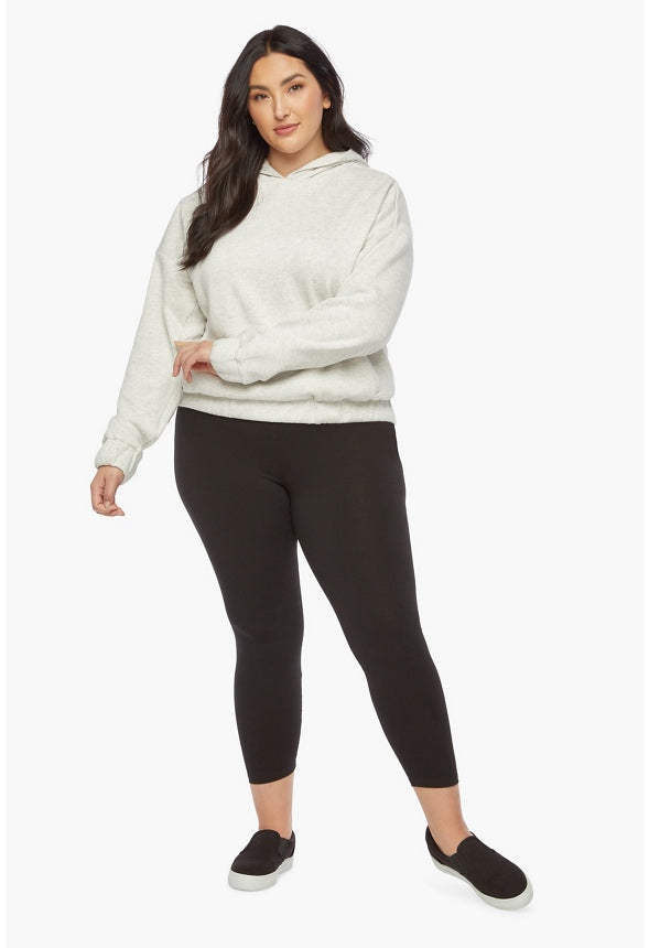 PLUS SIZE BASIC LEGGING Caviar