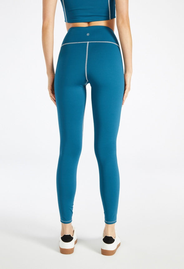Contrast Stitch Active Leggings Legion Blue