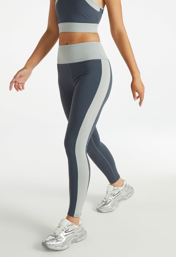 Colorblocked Active Leggings Ombre Blue Multi