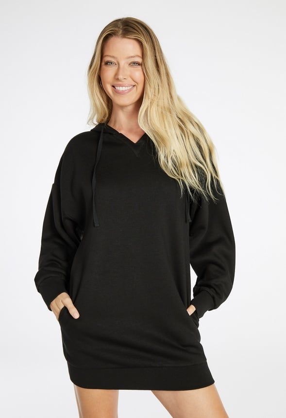 Sweatshirt Dress Black